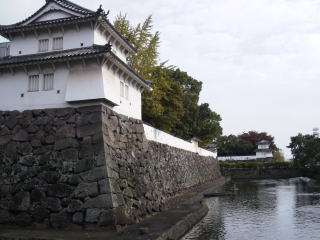 府内城の隅櫓と堀