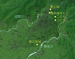 隈府城周辺図